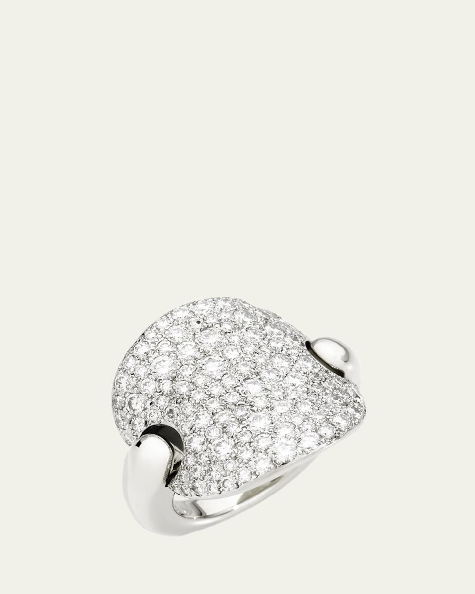 Sabbia 18k White Gold and Diamond Ring